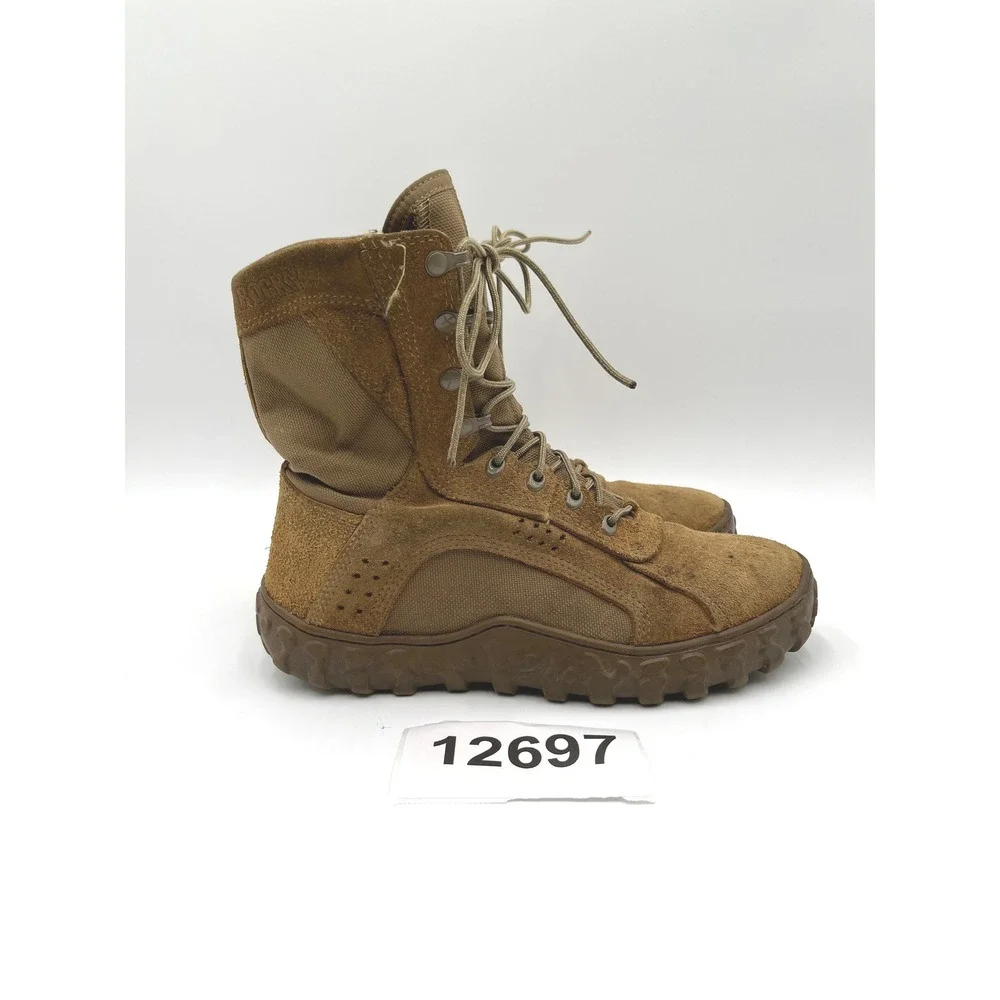 Rocky S2V Flight Combat Boots Mens 10 Coyote Brown Good Tactical Suede